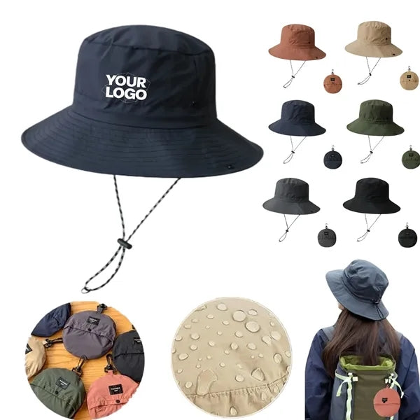 Packable Waterproof Polyester Bucket Hat