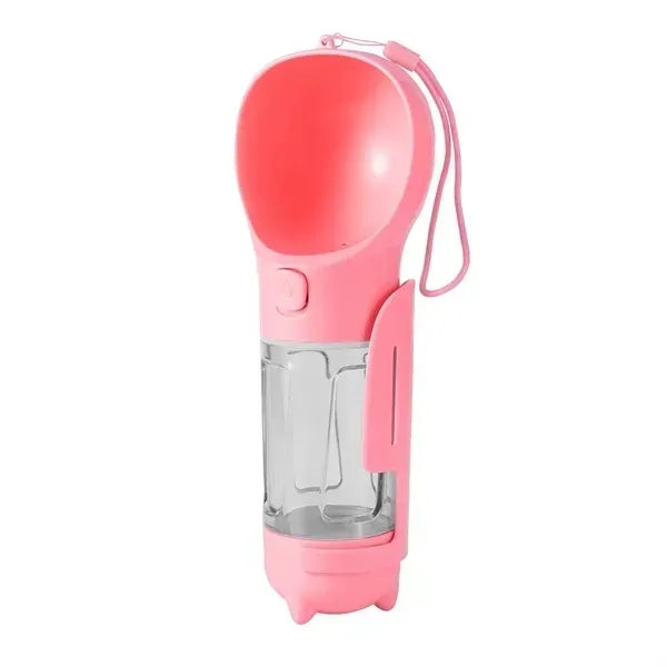 3 in 1 Pet Water Bottle, Poop Bag & Food Dispenser