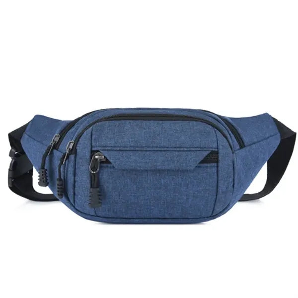 Crossbody Fanny Pack With 4-Zipper Pockets