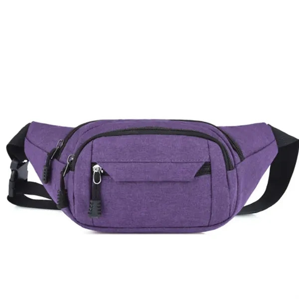 Crossbody Fanny Pack With 4-Zipper Pockets