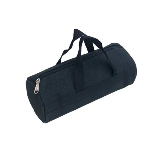 Extra Thick Canvas Round Zipper Grill Tool Storage Tote Bag