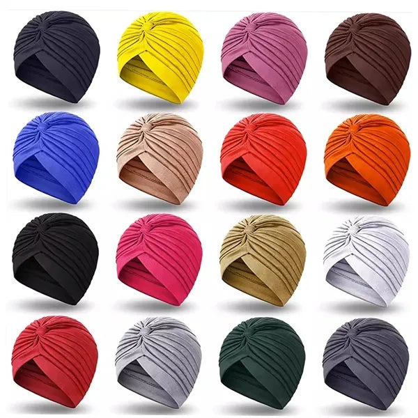 Vintage Polyester Pleated Head Wrap Headband
