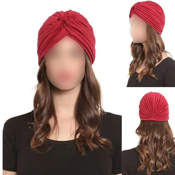 Vintage Polyester Pleated Head Wrap Headband