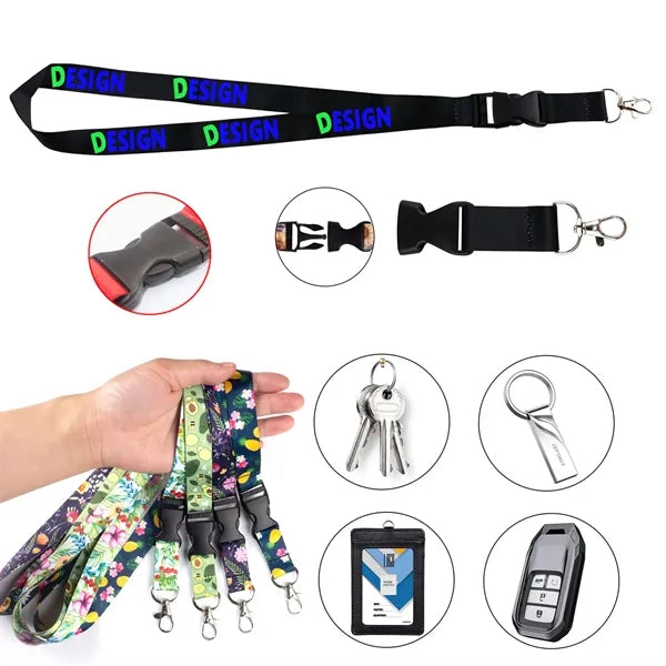 Lanyard With Metal Hook And Quick Release Clip