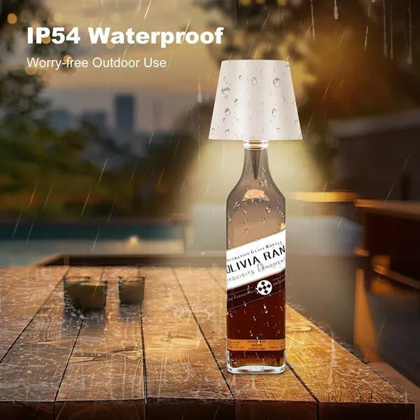 Wireless Bottle Lamp Rechargeable Stepless Dimming LED
