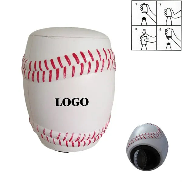 Baseball Shaped Automatic Press Bottle Opener