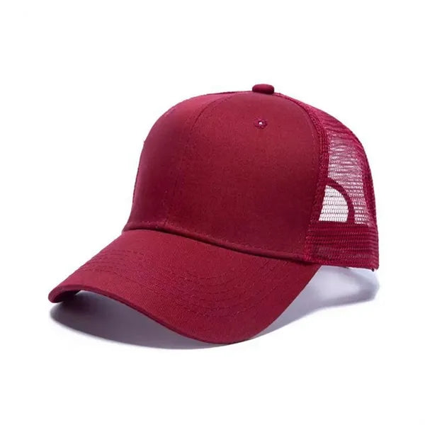 6 Panel Cotton Mesh Trucker Cap