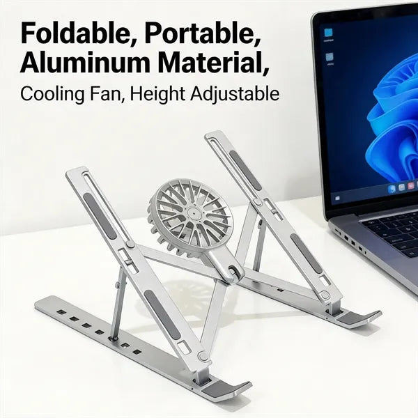 Adjustable Foldable Metal Gaming Laptop Cooling Pad