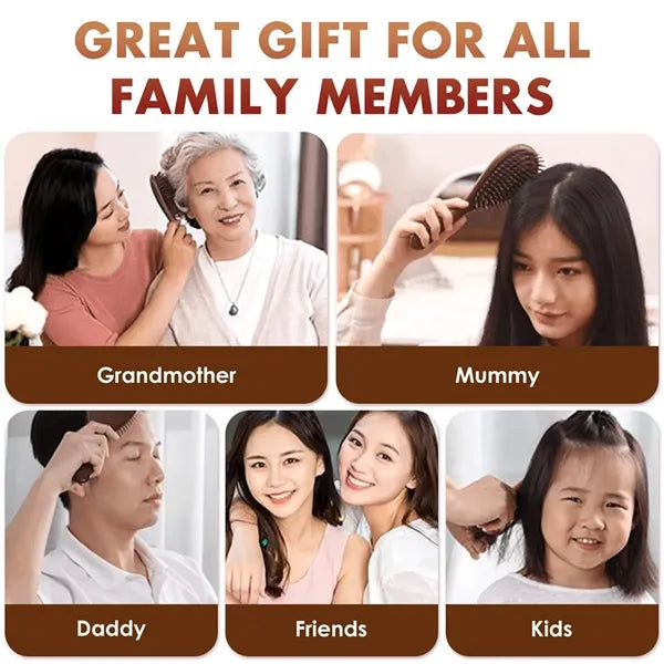 Anti-Static Beech Wood Airbag Meridian Massage Brush