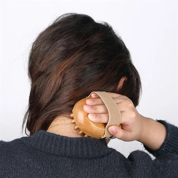 Anti-Static Beech Wood Airbag Meridian Massage Brush