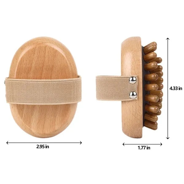 Anti-Static Beech Wood Airbag Meridian Massage Brush