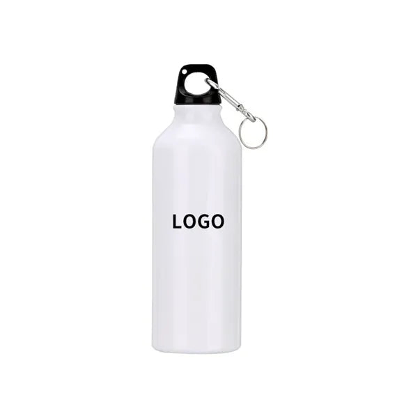 25oz Portable Aluminum Sports Water Bottle with Carabiner