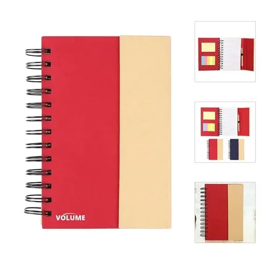 Spriral Notebook W/ Pen & Sticky Notes