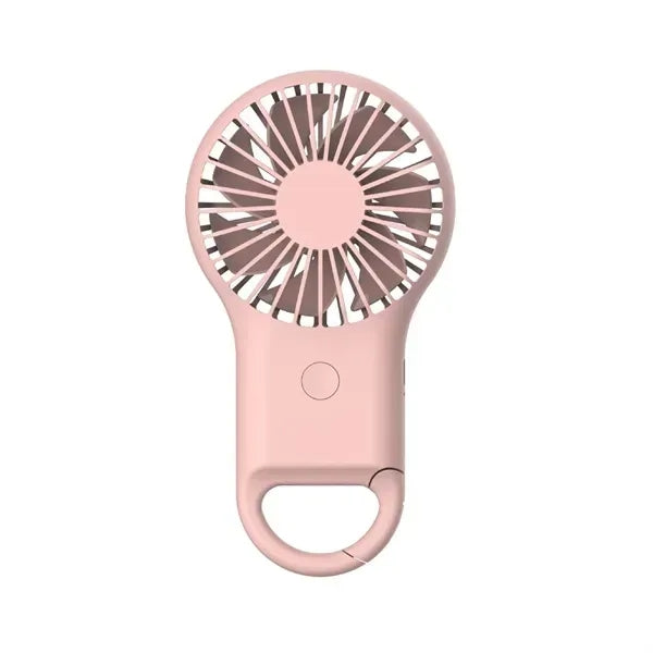 Rechargeable Handheld Fan with Carabiner