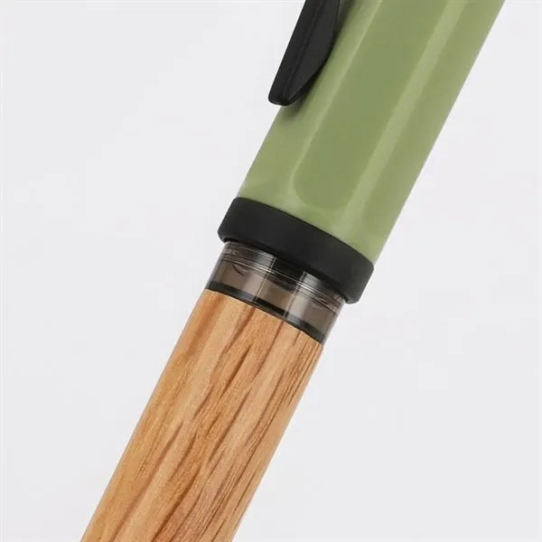 Natural Wood Barrel Refillable Fountain Pen