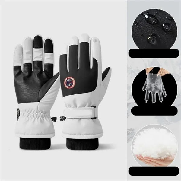 Waterproof Gloves with Touchscreen Compatible Fingertips