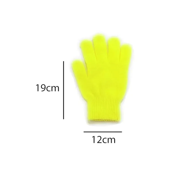 Stretchable Knit Winter Gloves in Bulk Colors