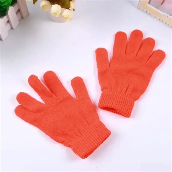 Stretchable Knit Winter Gloves in Bulk Colors