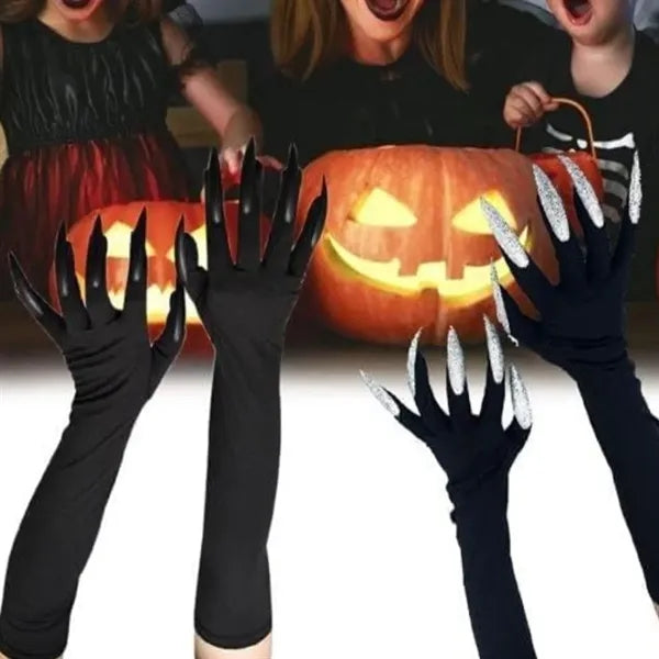 Novelty Long Costume Gloves with Claws for Halloween