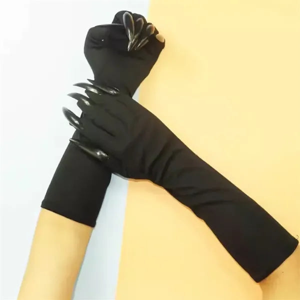 Novelty Long Costume Gloves with Claws for Halloween