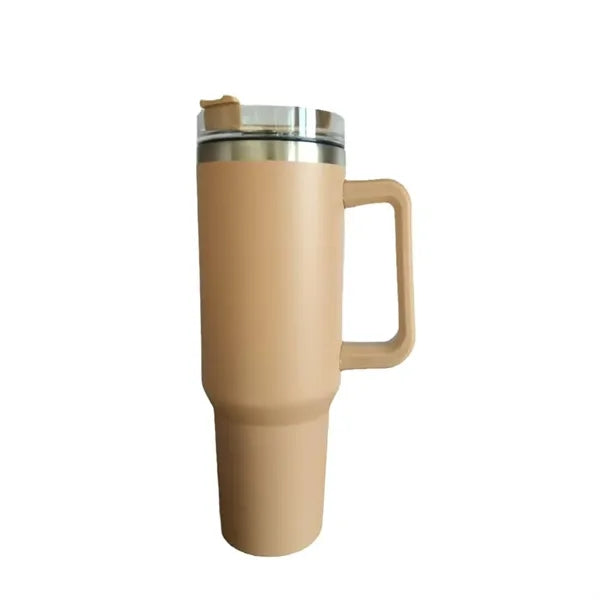 40 Oz. Vacuum Stainless Steel Tumbler with Handle & Straw