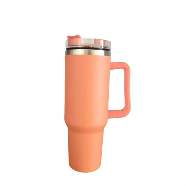 40 Oz. Vacuum Stainless Steel Tumbler with Handle & Straw
