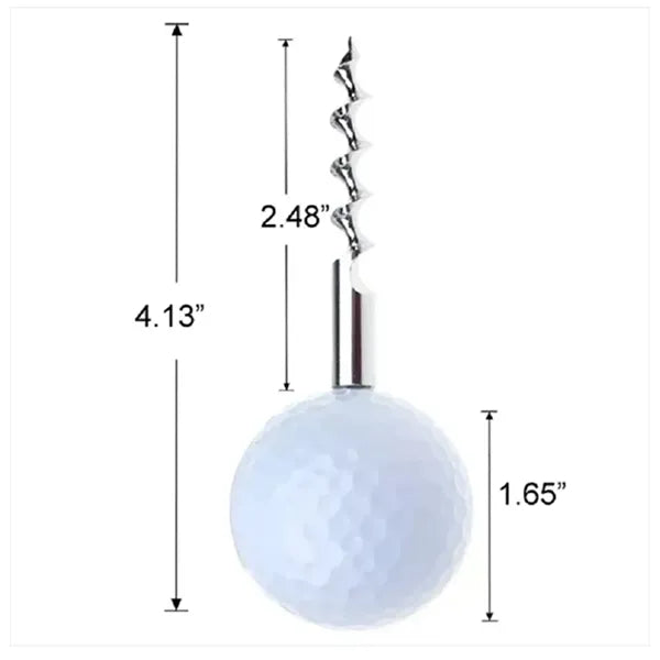 Golf Ball Corkscrew Wine Bottle Opener