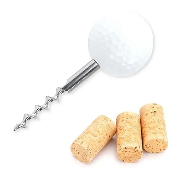 Golf Ball Corkscrew Wine Bottle Opener