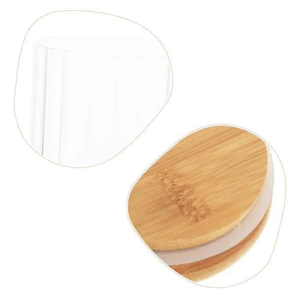 Airtight Glass Storage Canister with Bamboo Lid