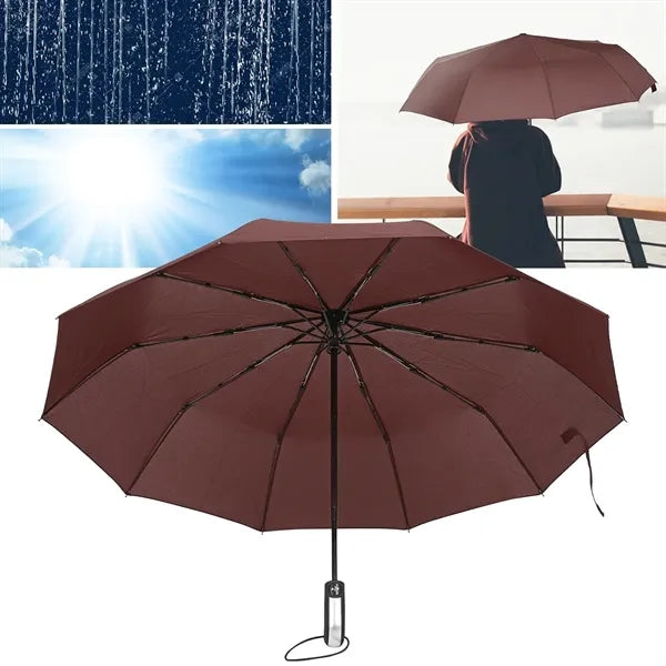38" Compact Folding Umbrella