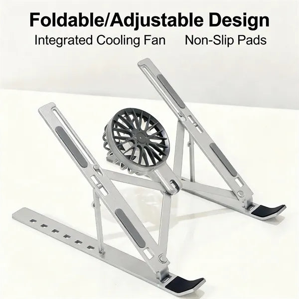 Adjustable Foldable Metal Gaming Laptop Cooling Pad