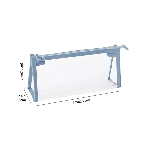 Large Capacity Clear PVC Pencil Case with Zipper