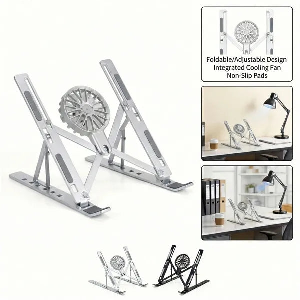 Adjustable Foldable Metal Gaming Laptop Cooling Pad