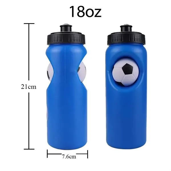 18oz Football Soccer Fans Sports Water Bottle