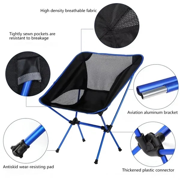 Outdoor Portable Folding Camping Moon Chair