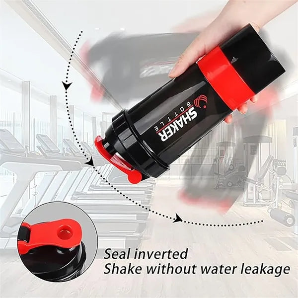 18oz Three-Layer Fitness Shaker Cup