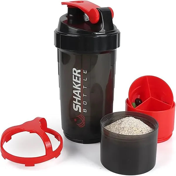 18oz Three-Layer Fitness Shaker Cup