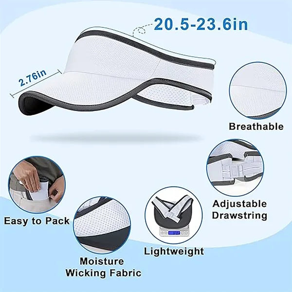 Breathable Running Visor Sun Protection Hat