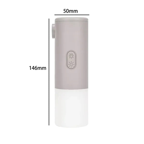 Portable Mini Air Pump with LED Camping Light