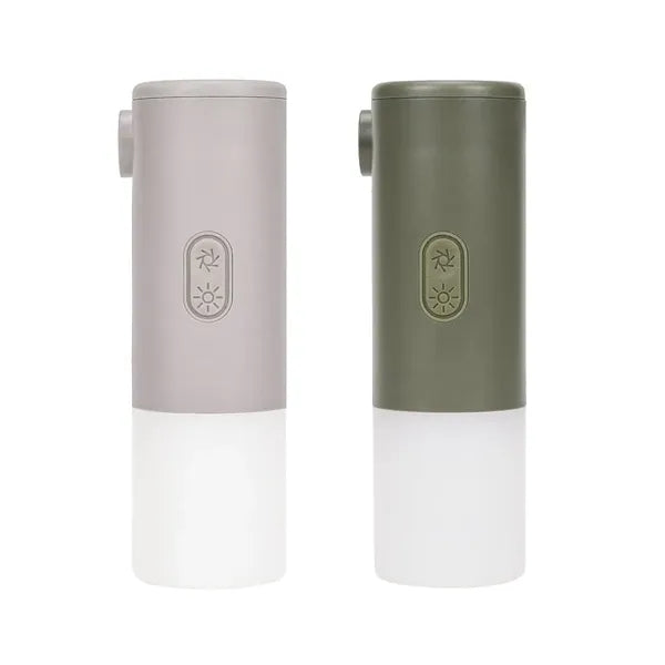 Portable Mini Air Pump with LED Camping Light