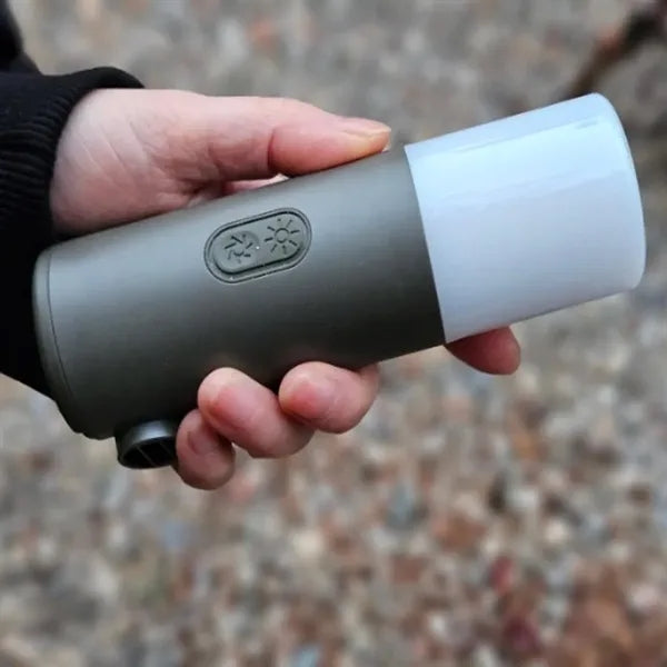 Portable Mini Air Pump with LED Camping Light