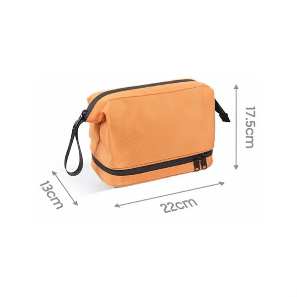 Durable Water Resistant Toiletry Bag with Zipper for Travel