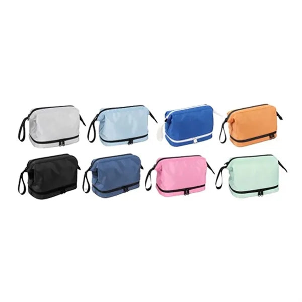 Durable Water Resistant Toiletry Bag with Zipper for Travel