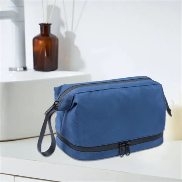 Durable Water Resistant Toiletry Bag with Zipper for Travel