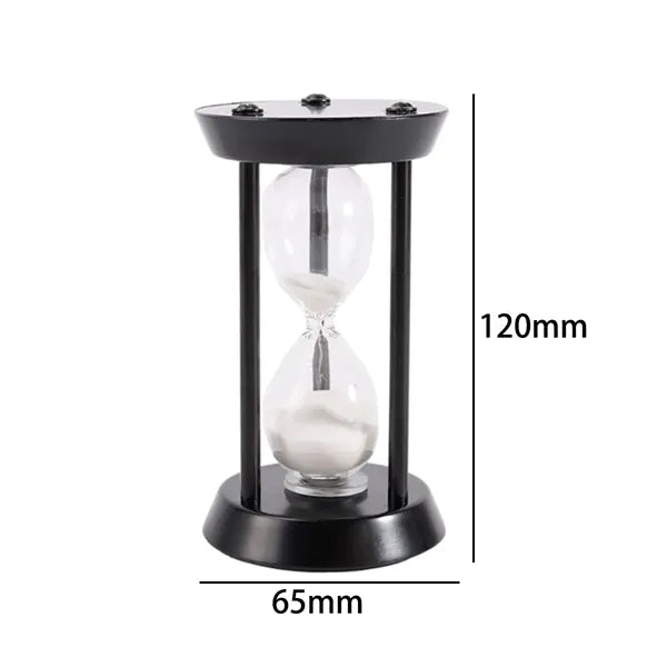 Glass Hourglass Timer with Metal Frame