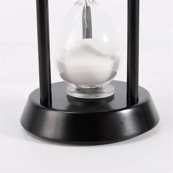 Glass Hourglass Timer with Metal Frame