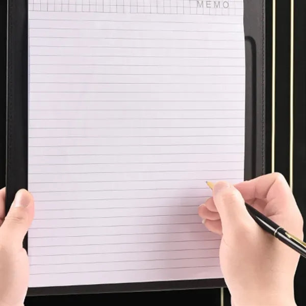 A4 PU Leather Conference Pad with Pen Slot