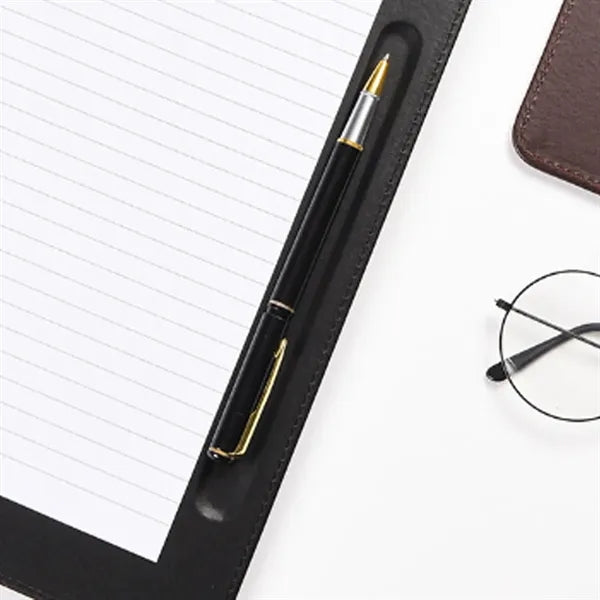 A4 PU Leather Conference Pad with Pen Slot