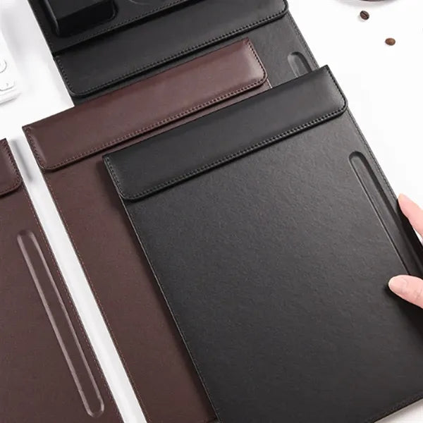 A4 PU Leather Conference Pad with Pen Slot