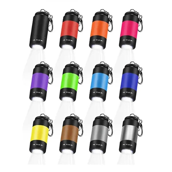 Mini Keychain Flashlight USB Rechargeable Multi Color